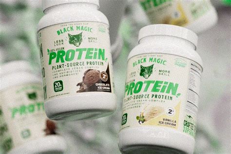 Vegan protein with a hint of dark magic